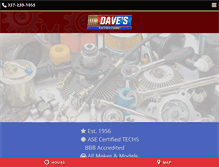 Tablet Screenshot of davescarcareservice.com